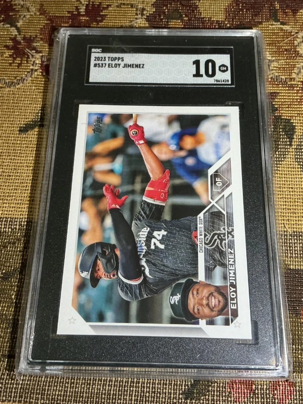 #537 Eloy Jimenez 2023 Topps MLB graded rookie card SGC 10